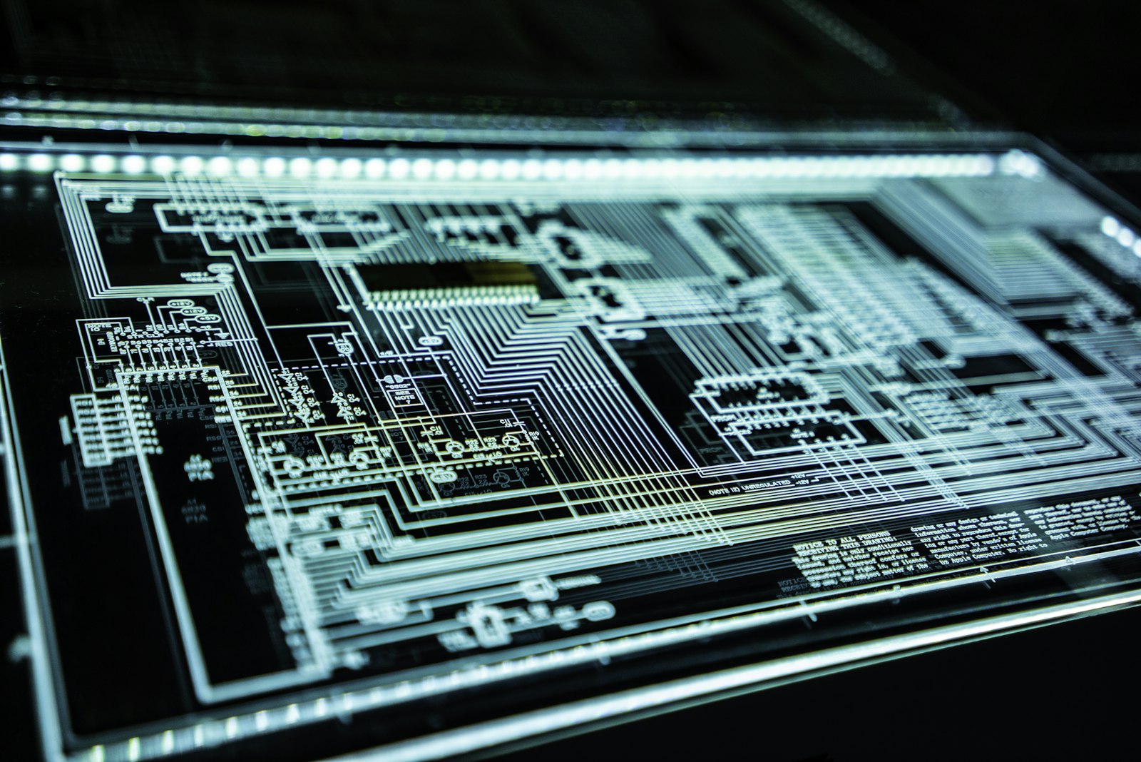 A close-up of a secure processor chip